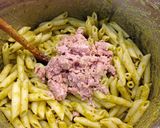 Pesztós tonhalas penne🌿 recept fázis 4 fotója