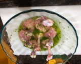Foto del paso 3 de la receta Jamoncitos de alas de pollo al limón con corazones rotos de alcachofa y pimiento asado