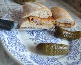 1941. Bundás füstölt karaj maradékból lett szendvics reggelire 😋 recept fázis 3 fotója