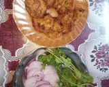 A picture of step 5 of Shami Kebabs by my Mom.