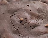 A picture of step 5 of Parle-G Biscuits Brownie with Mirror Glaze Effect.