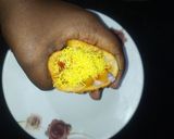A picture of step 5 of Mini ice cream cone chaat.