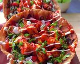 A picture of step 6 of Cheesy Katori chaat.