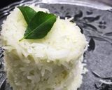 A picture of step 4 of Simply rice with karhi leaves.