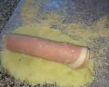 Foto del paso 7 de la receta: Bastoncitos de salchicha con puré Jamón & Queso