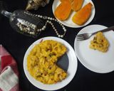 A picture of step 4 of Mango phirni pie.