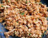 A picture of step 7 of Egg kothu chapati.