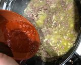 Foto del paso 3 de la receta: Canelón de lechuga con picado de ternera, champiñones y salsa de pimientos