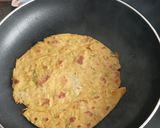 A picture of step 4 of Amarnath flour with cabbage paratha.