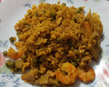 Foto del paso 9 de la receta: Arroz integral de verduras y langostinos
