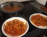 Foto del paso 13 de la receta Macarrones de guisantes con atún y verduras