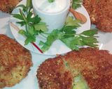 Foto del paso 6 de la receta Buñuelos de calabacín y dip de yogur griego
