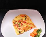 Foto langkah ke 6 dari resep Waffle Omelet - Sarapan Sederhana.