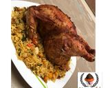 A picture of step 8 of Whole chicken stuffed with rice.