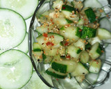 A picture of step 4 of Cucumber Salad.