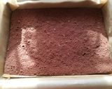 Tort kwadratowy z kolorowymi rozetkami krok przepisu 3 zdjęcie