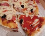 Pas rețetă Pitzza țărănească la tigaie 5 fotografie