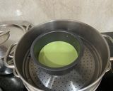 A picture of step 4 of Matcha Steamed Layer Cake (Bánh da lợn).