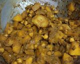 A picture of step 4 of Pumpkin and Chickpea Curry (with Mustard Spices).