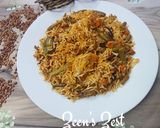 A picture of step 7 of Horse Gram and Green Moong Vegetable Pulao.