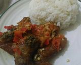 Foto langkah ke 5 dari resep Ayam Penyet sambel mentah Pedas.