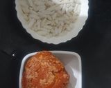 A picture of step 1 of Sweet murmura ladoo.