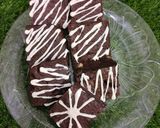 A picture of step 9 of Double chocolate fudge brownies.