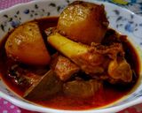A picture of step 8 of Mutton Curry.