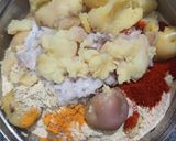 A picture of step 2 of Mix dhebra.