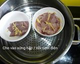 Hình bước làm 5 của món Cật lợn hấp gừng