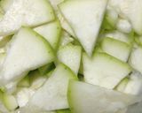 Hình bước làm 1 của món Canh Bầu Nấu Tôm
