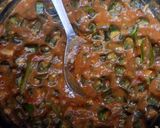 A picture of step 6 of Bhindi Curry.