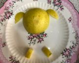 عکس مرحله 1 از دستور تزئین گوسفند🐑(ظرف میوه کودک)