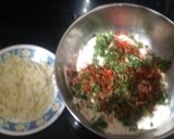A picture of step 1 of Spinach Potato Parathas.