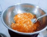 A picture of step 4 of Delicious healthy tasty persimmon and pears dry fruits halva.