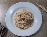 Cara Membuat Spagetthi carbonara crab stick 3