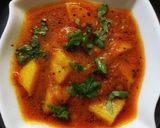 आलू प्याज़ टमाटर की सब्जी (aloo pyaz tamatar ki sabzi recipe in Hindi) रेसिपी चरण 6 फोटो