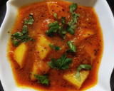 आलू प्याज़ टमाटर की सब्जी (aloo pyaz tamatar ki sabzi recipe in Hindi) रेसिपी चरण 6 फोटो