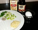A picture of step 4 of Garlic fried rice.