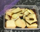 A picture of step 2 of Pickled Kohlerabi.
