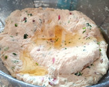 A picture of step 2 of Onion chapati.