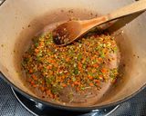 A picture of step 1 of Pasta Fagioli.