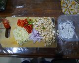 Foto langkah ke 1 dari resep Tumis Kangkung Teri + Tempe Semangit.