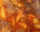 A picture of step 4 of Beef Stew with Potatoes and Peas.