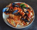 Foto del passaggio 12 della ricetta Bavette capitone e cozze