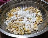 A picture of step 2 of Crispy Corn (healthy starter).