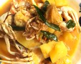 Gambar langkah 4 resipi Gulai tumis darat baby crab bersama nanas 🍍🦀.