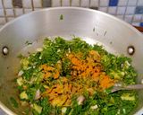 A picture of step 4 of Methi Saag.
