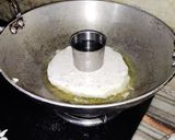 A picture of step 3 of Dibba roti or meenapa roti.