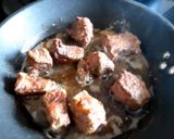 A picture of step 2 of Sig's braised ox cheek.